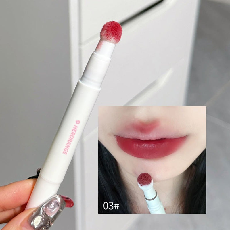 Women Velvet Matte Lip Glaze Waterproof Long-Lasting Lipstick Cheek Tint