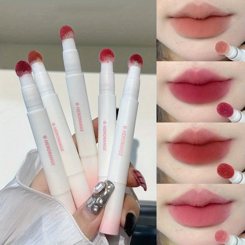 Women Velvet Matte Lip Glaze Waterproof Long-Lasting Lipstick Cheek Tint