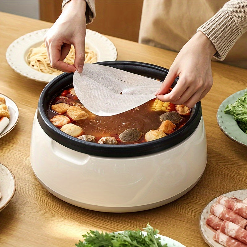 50 Pcs Disposable Oil-Absorbing Paper Food Filter Water-Friendly Filter Kitchen