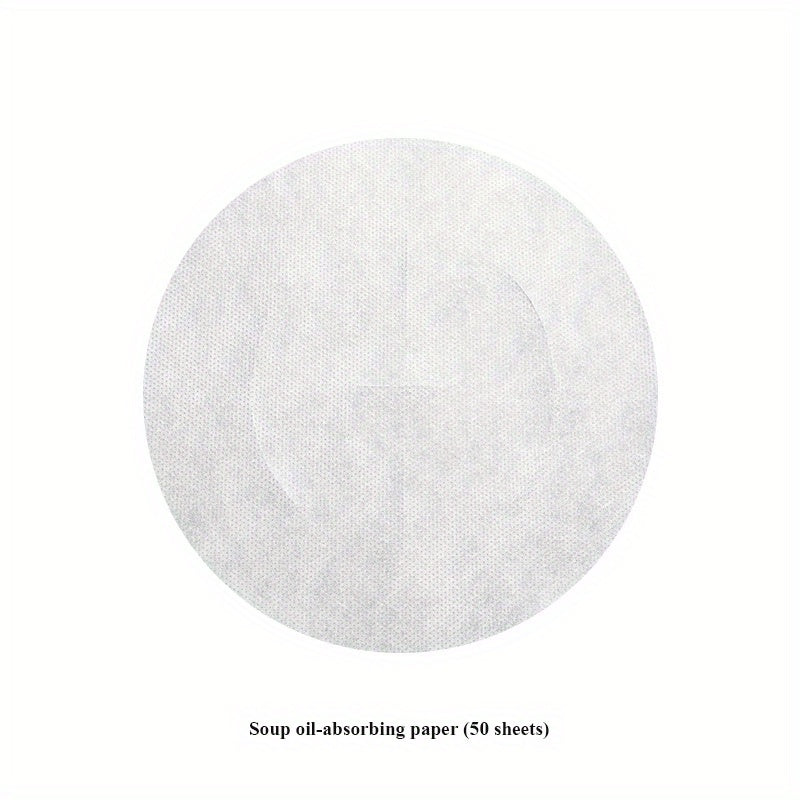 50 Pcs Disposable Oil-Absorbing Paper Food Filter Water-Friendly Filter Kitchen