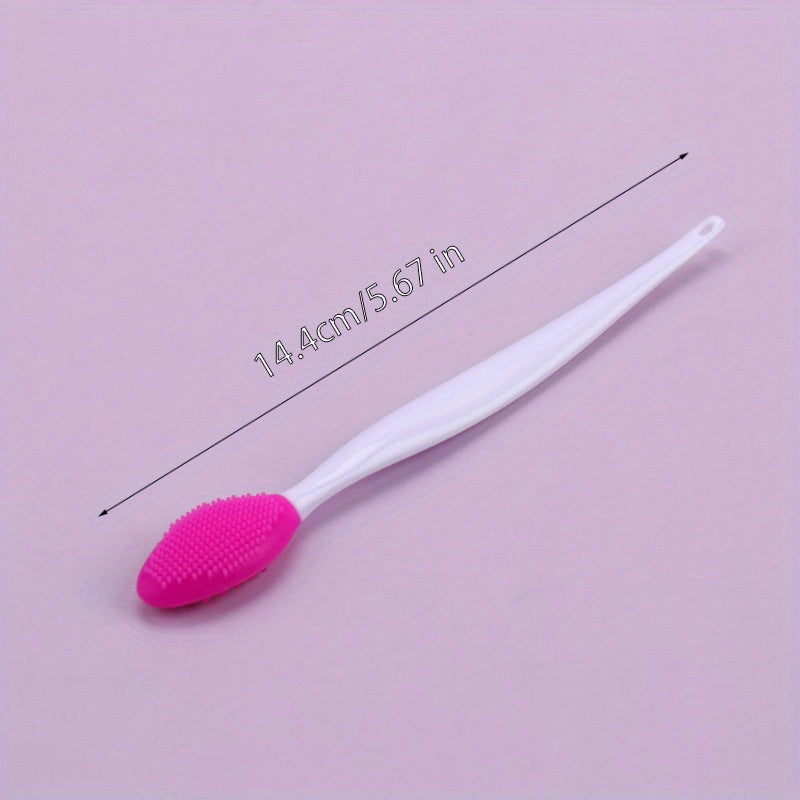 Unisex Silicone Double-Sided Nose Blackhead Brush Exfoliating Facial Cleaner