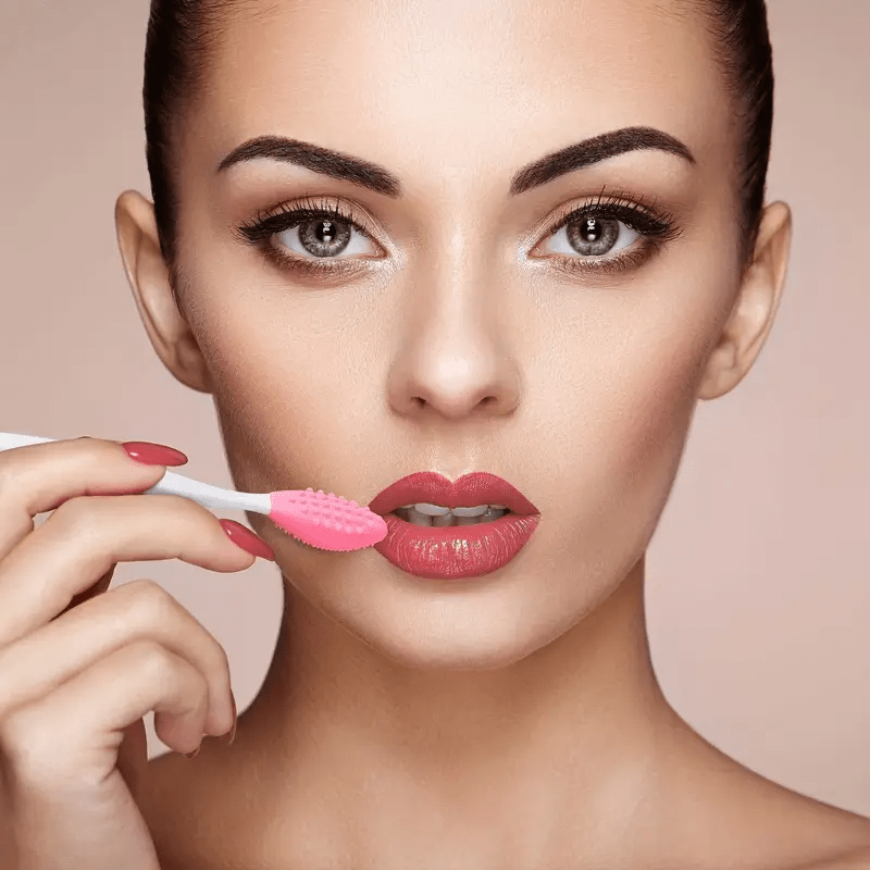 Unisex Silicone Double-Sided Nose Blackhead Brush Exfoliating Facial Cleaner