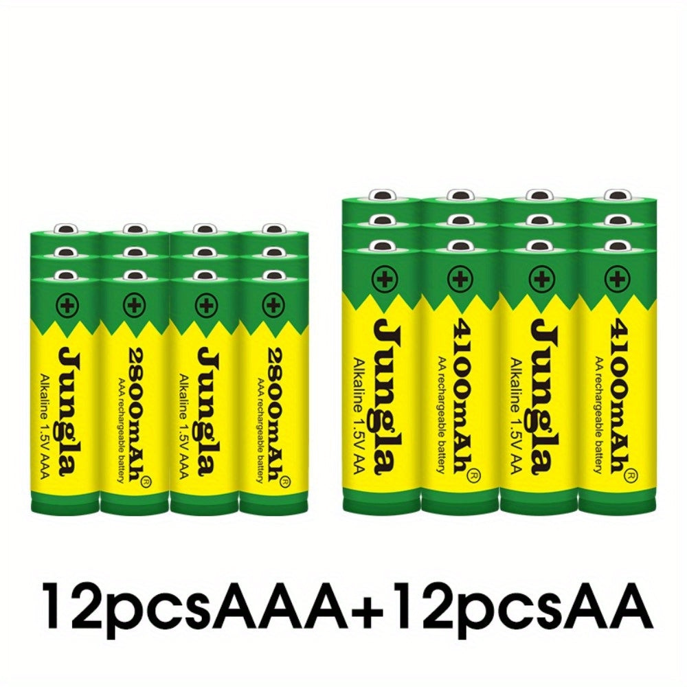 Rechargeable AAA AA Batteries 1.5V 4100mAh 2800mAh for Flashlights Toys Watches