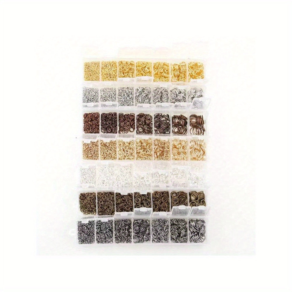 1500 Silver Gold Plated Jump Rings for Jewelry Making Findings