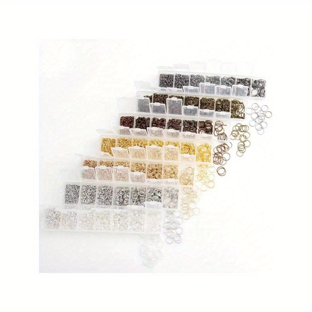 1500 Silver Gold Plated Jump Rings for Jewelry Making Findings