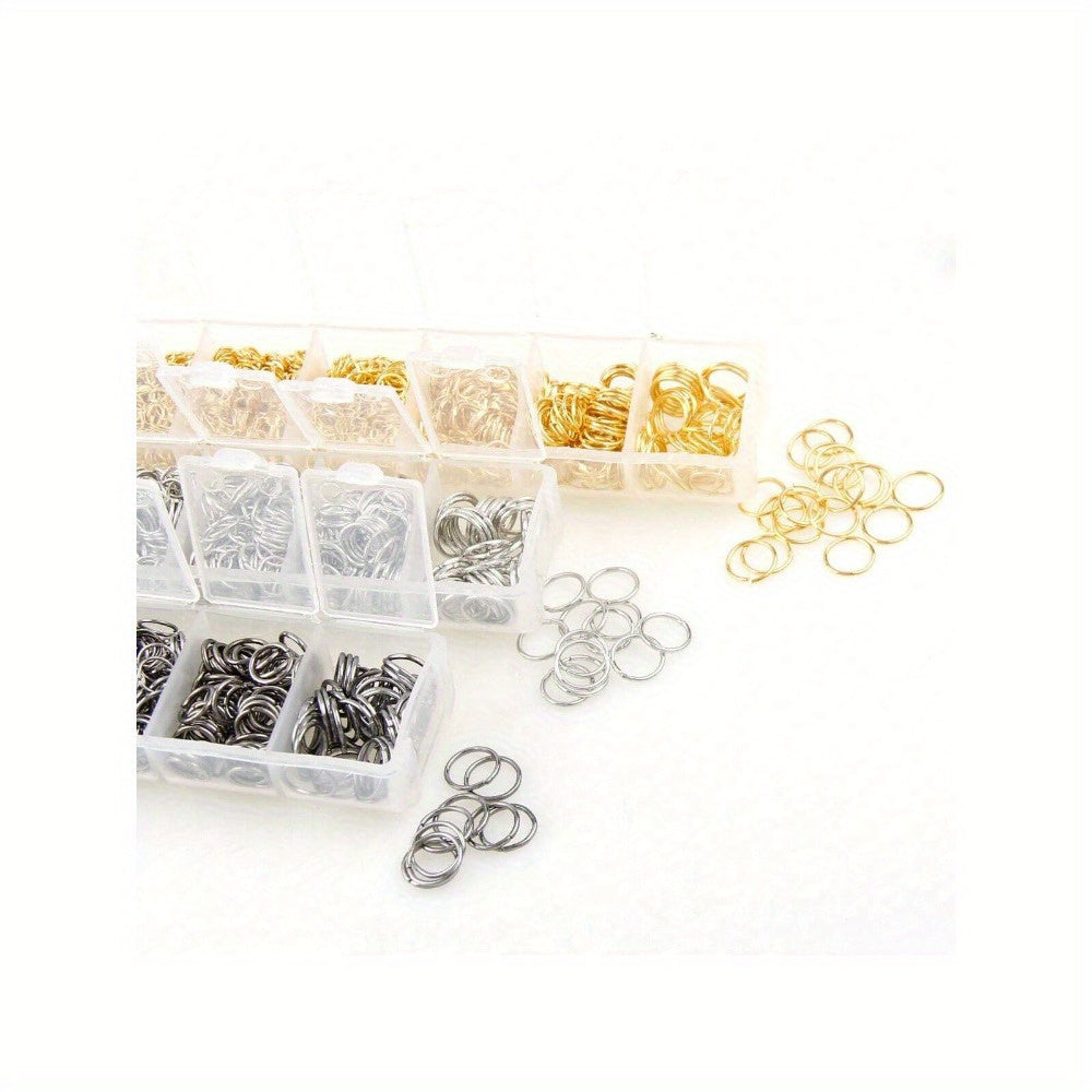 1500 Silver Gold Plated Jump Rings for Jewelry Making Findings