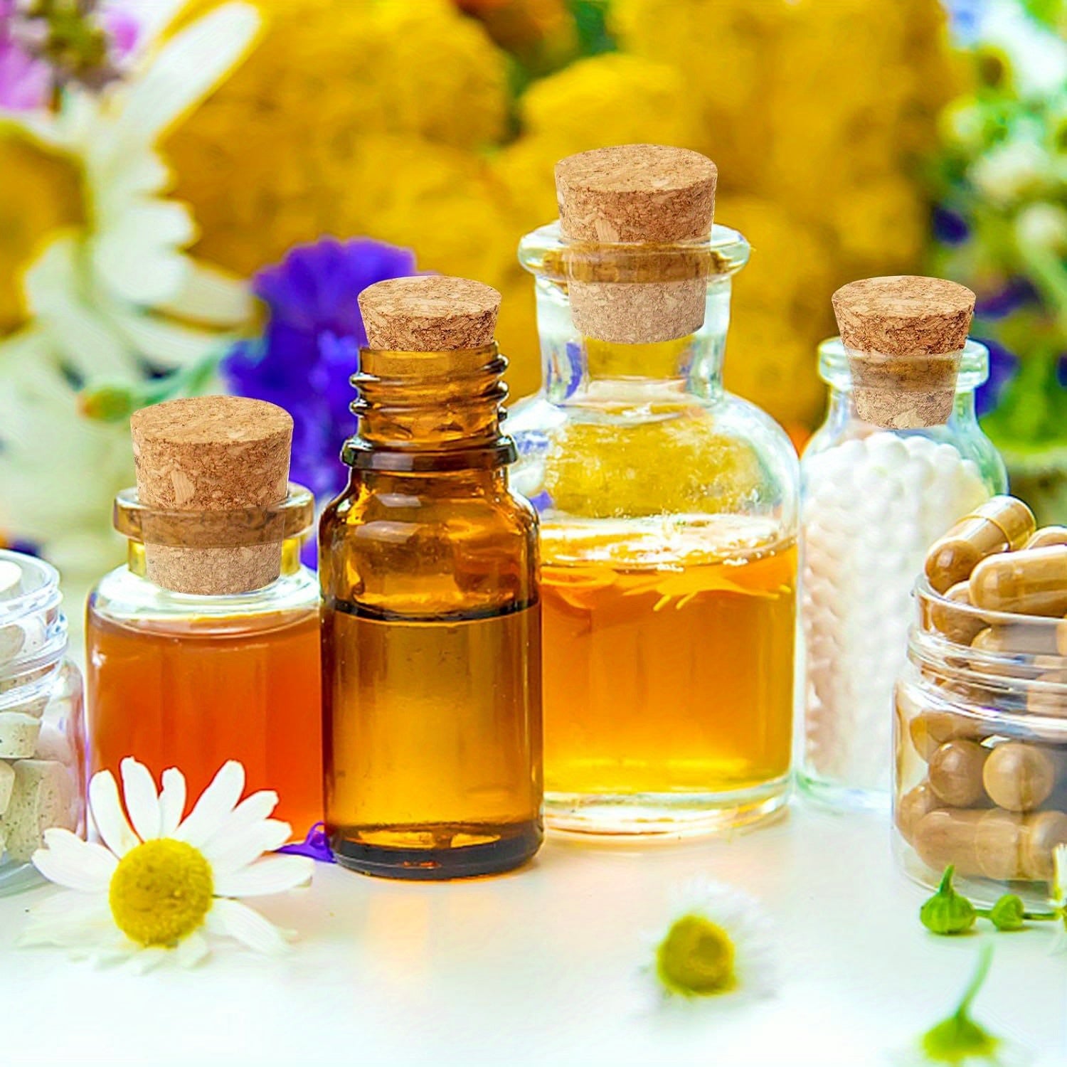 12 Wooden Tapered Cork Plugs for Wine and Beer Bottle Crafts