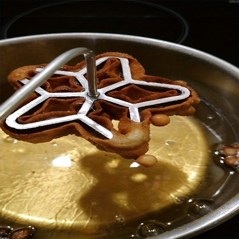 Juego de 5 cortadores de galletas en forma de flor, antiadherentes para hornear y manualidades
