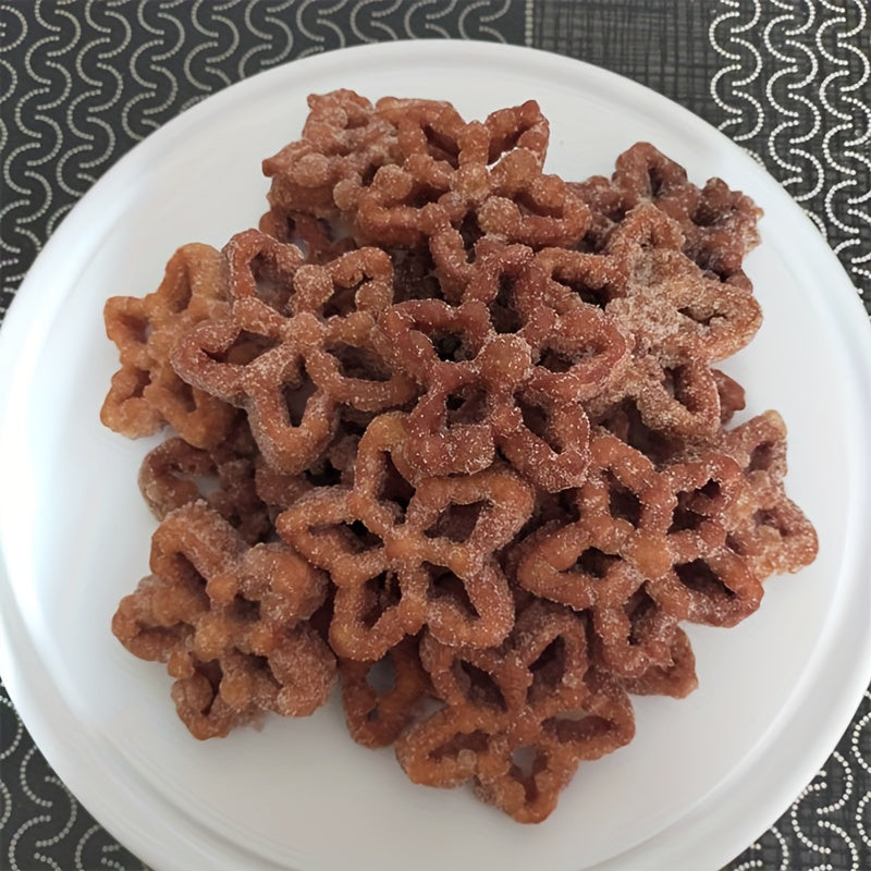 Juego de 5 cortadores de galletas en forma de flor, antiadherentes para hornear y manualidades