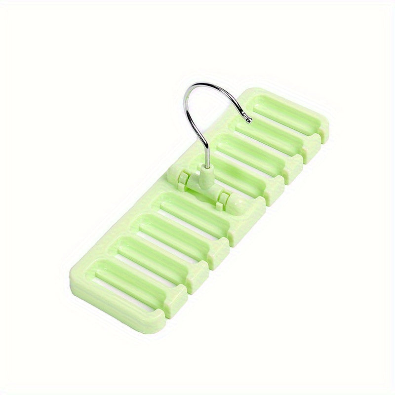 10-Hole Belt Rack Organizer for Belts Ties Scarves Compact Closet Storage