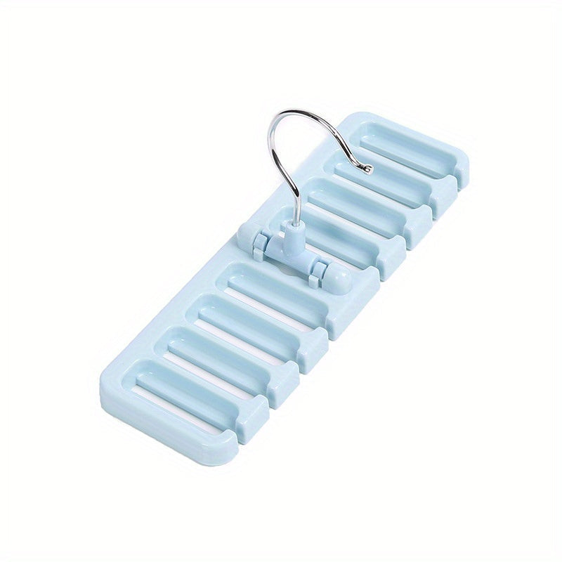 10-Hole Belt Rack Organizer for Belts Ties Scarves Compact Closet Storage