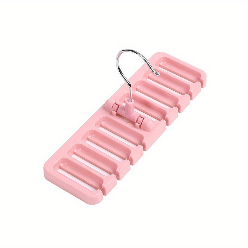10-Hole Belt Rack Organizer for Belts Ties Scarves Compact Closet Storage