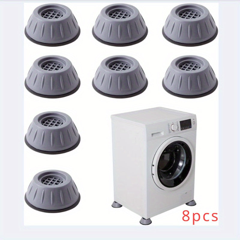 Pack of 8 Silicone Washing Machine Vibration Pads Rubber Feet