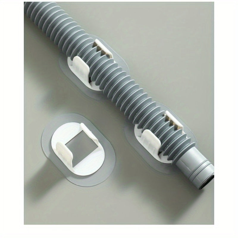 Fixador de tubo de desagüe de lavadora, clip de salida autoadhesivo, herramienta doméstica