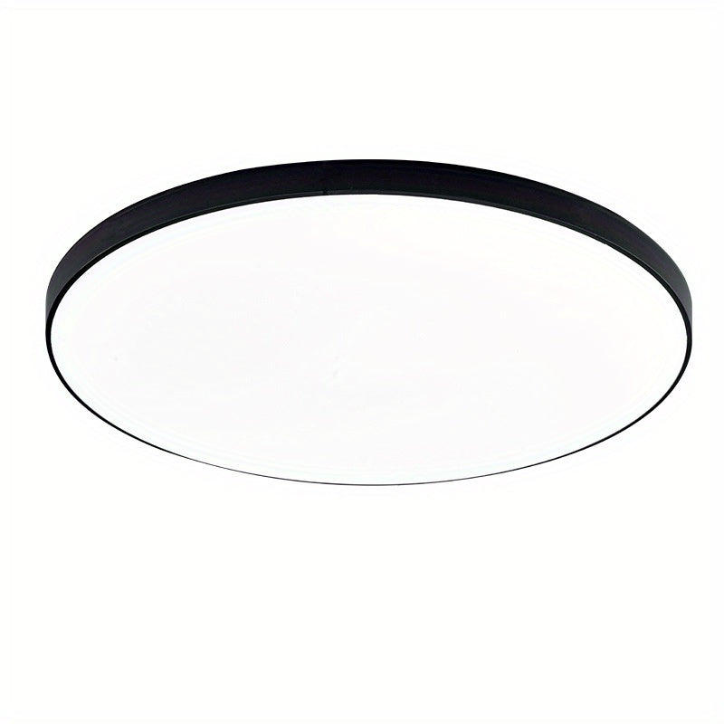 14.5-Inch Black LED Ceiling Light 36W Semi-Flush Mount for Living Room Kitchen