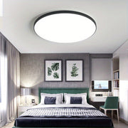14.5-Inch Black LED Ceiling Light 36W Semi-Flush Mount for Living Room Kitchen