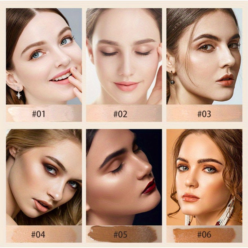 Women Matte Concealer 6-Color Waterproof Long-Lasting Cover Blemishes