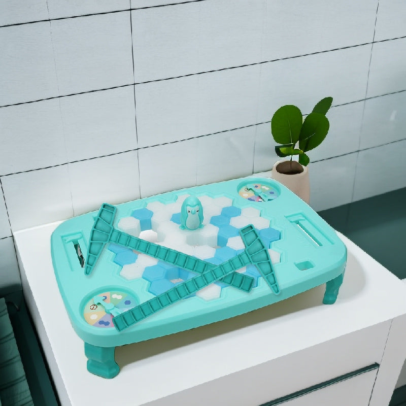 Juego de mesa educativo de rescate de pingüinos, actividad familiar para niños y padres