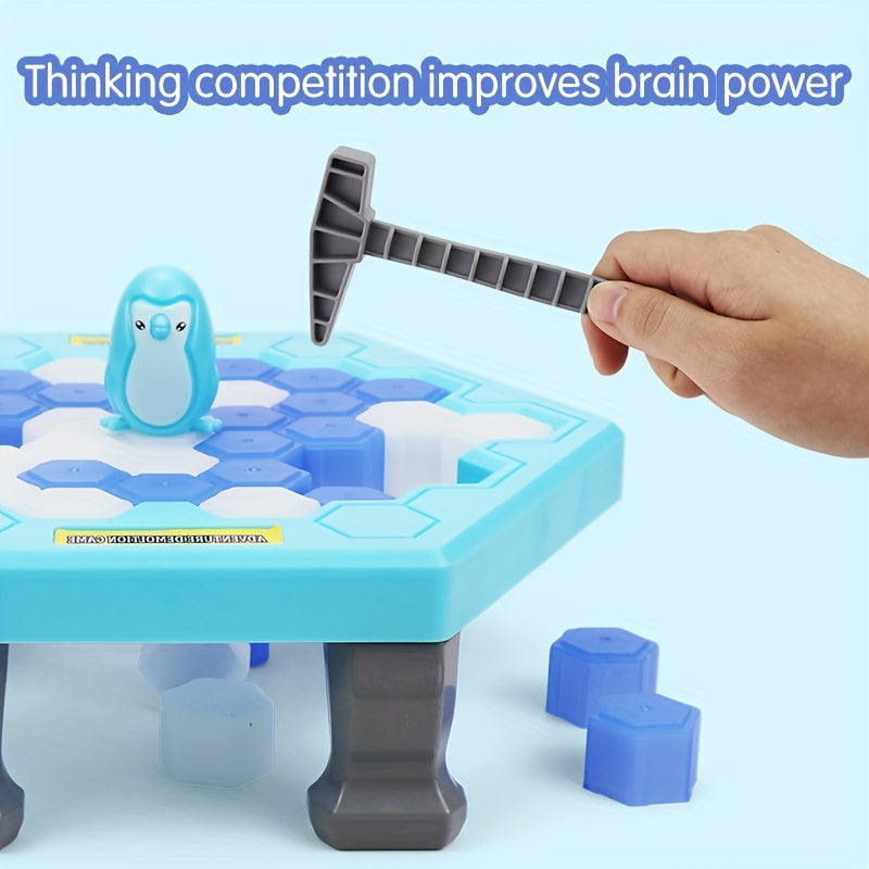 Juego de mesa educativo de rescate de pingüinos, actividad familiar para niños y padres