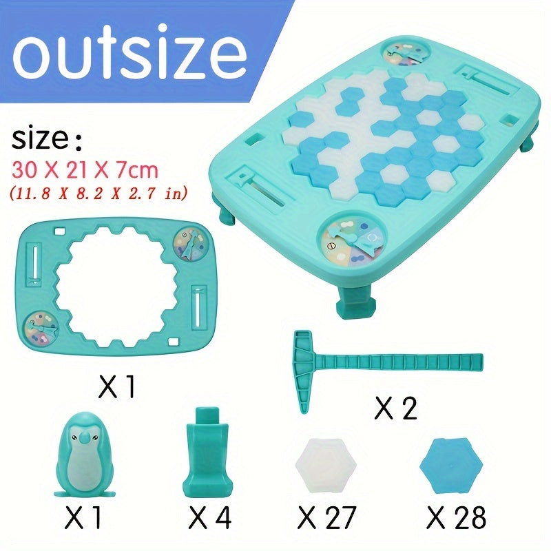 Juego de mesa educativo de rescate de pingüinos, actividad familiar para niños y padres