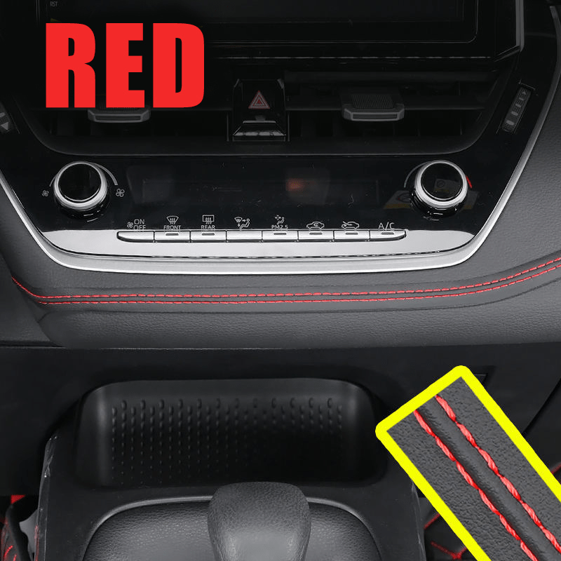 DIY Car Interior Decoration Self-Adhesive Leather Moulding Trim Red Blue Beige 2M