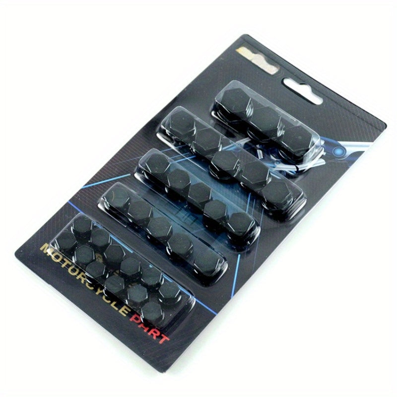 Motorcycle Accessories 30pcs Plastic Head Screw Cover Kit Decorative Nuts