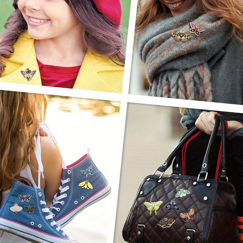 Set of 10 or 20 Animal Pattern Enamel Pins for Bags and Clothing Gift