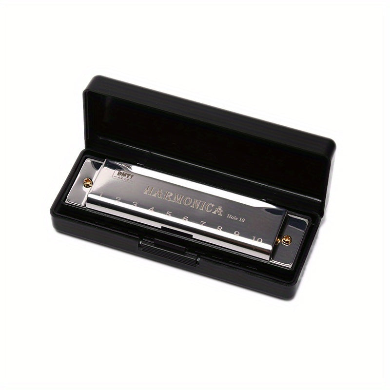 10-Hole Harmonica for Beginners Copper Core Resin Music Gift