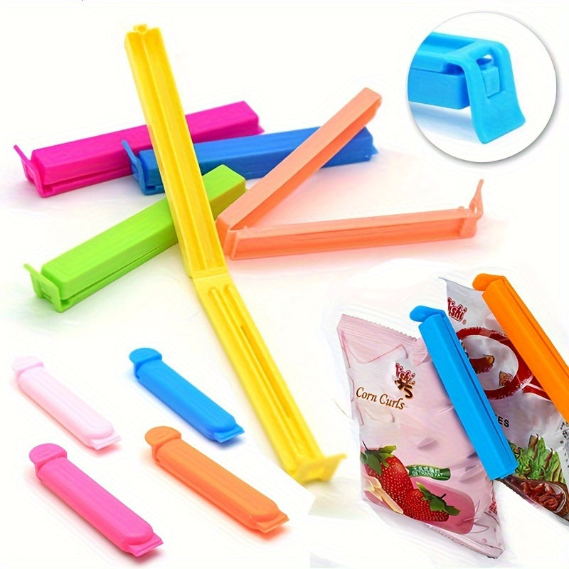 Pinzas de sellado de alimentos, pinzas largas para bolsas, pinza a prueba de humedad para almacenamiento de alimentos, paquete de 5 o 10