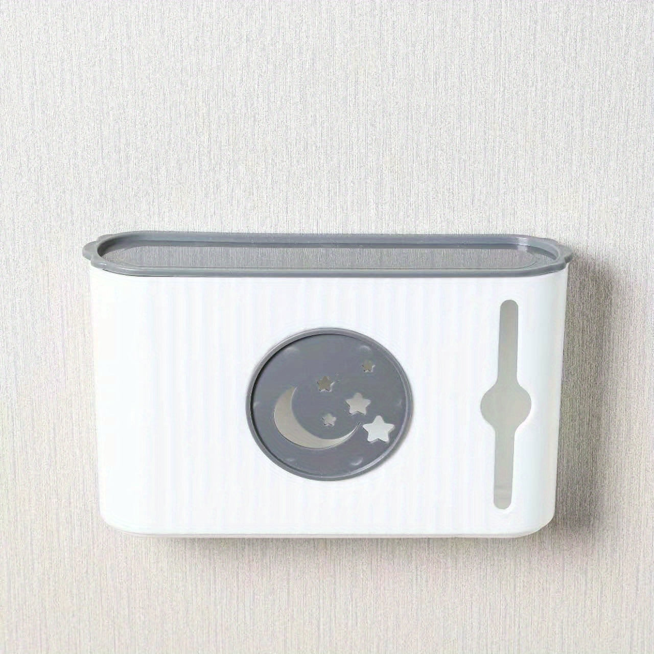 Caja de almacenamiento para bolsas de basura de pared de una pieza, soporte para bolsas de plástico, organizador sin perforaciones