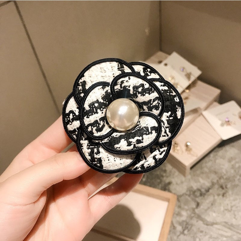 Elegant Camellia Shaped Brooch Pin for Women Jewelry Gift for Dress Sweaters Clothing