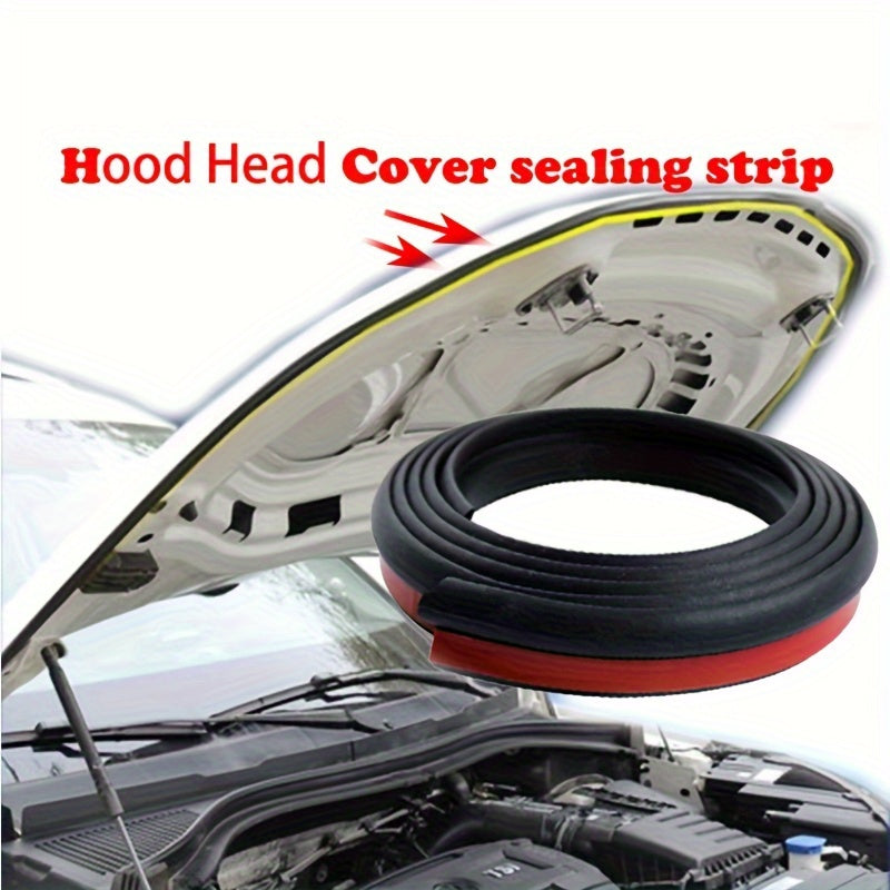 Universal Car Hood Seal Strip Waterproof Rubber Engine Cover Trim Road Noise Protector