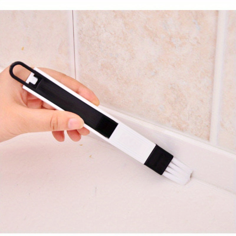 Juego de cepillos de limpieza Groove con recogedor y herramienta para rendijas para ventanas y aires acondicionados