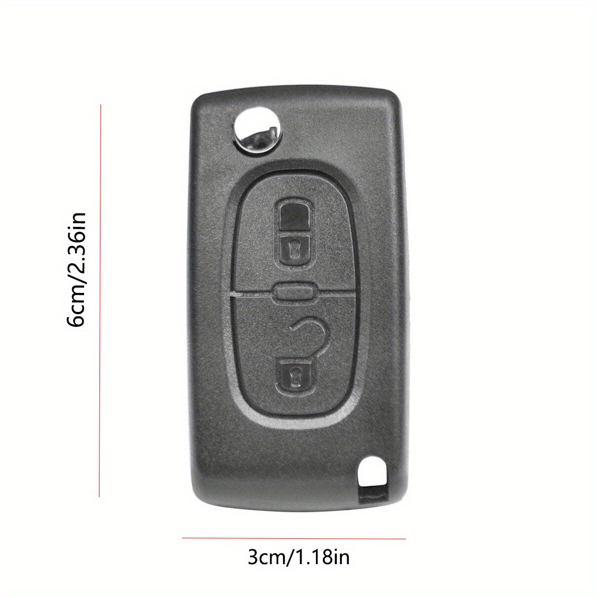 2-Button Car Remote Flip Key Shell Cover for Peugeot Citroen C2 C3 C4 C6