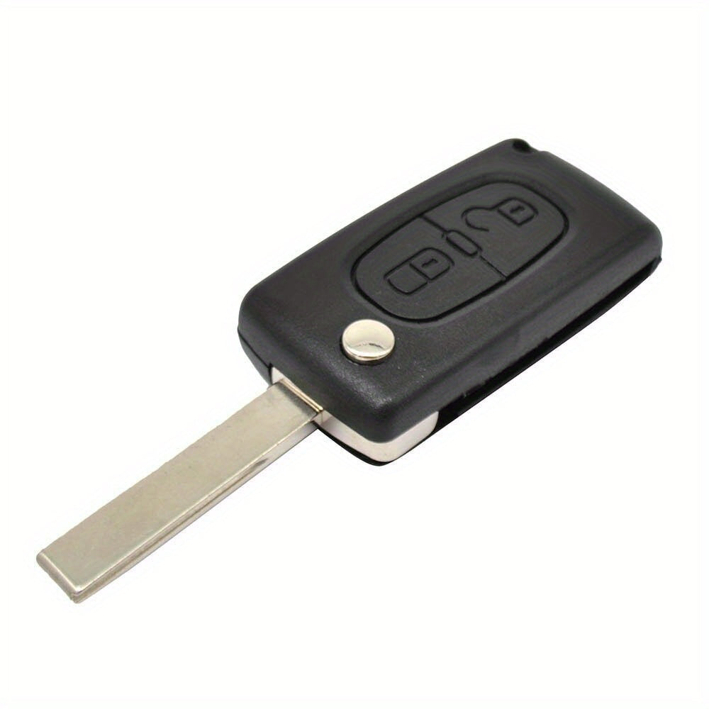 2-Button Car Remote Flip Key Shell Cover for Peugeot Citroen C2 C3 C4 C6