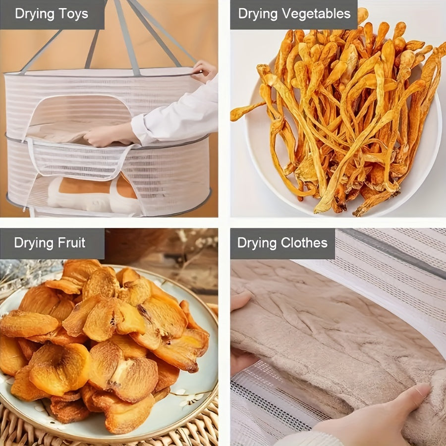 Складная сетчатая сушилка для рыбы, овощей, фруктов, одежды, компактная, устойчивая к насекомым