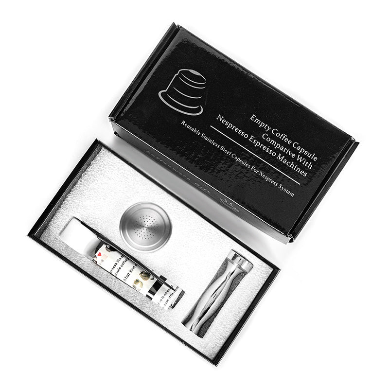 Экономьте деньги и сокращайте количество отходов с помощью этих многоразовых фильтров для кофейных капсул Nespresso из нержавеющей стали для вашей эспрессо-машины.