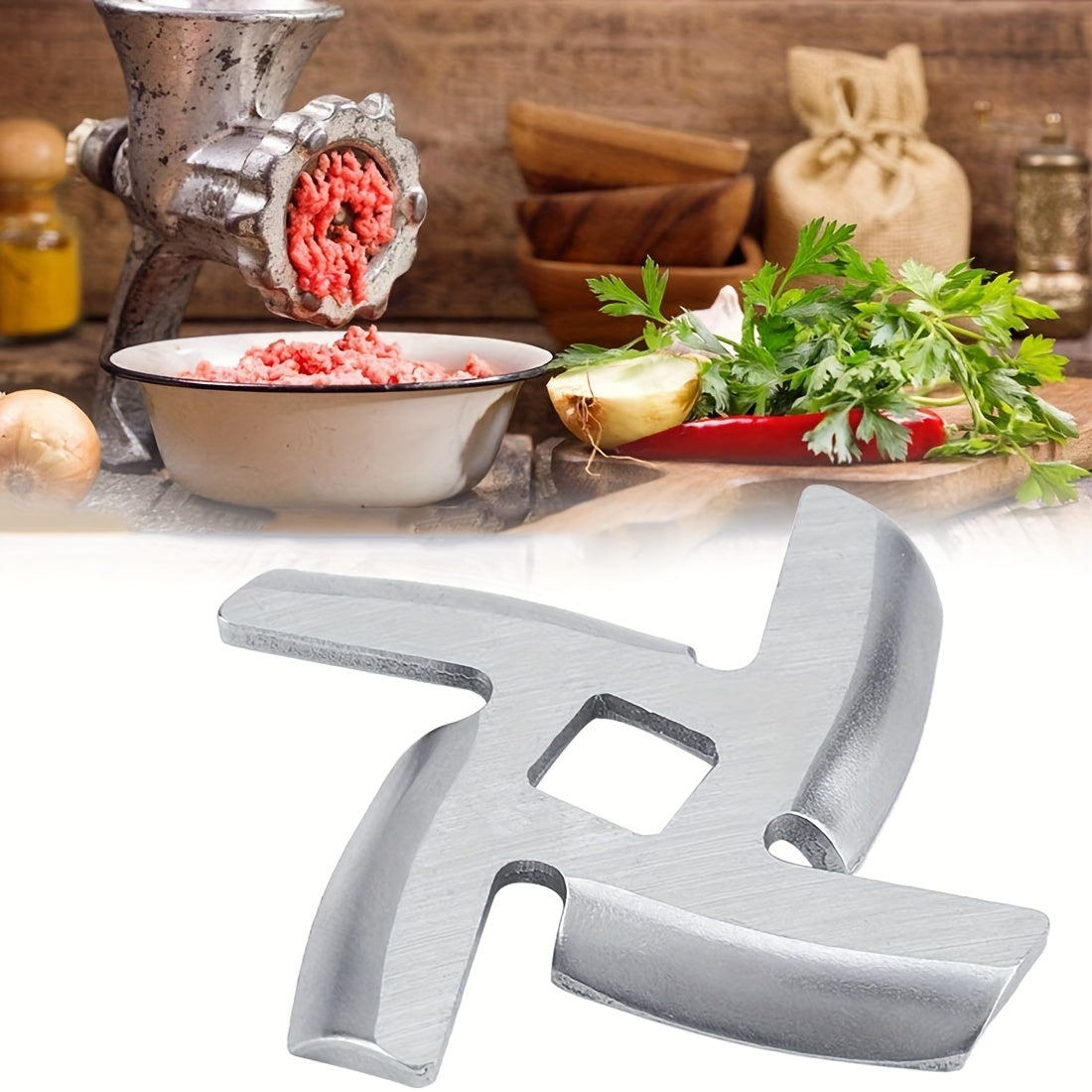 Stainless Steel Meat Grinder Blades Set for Kitchen Mixer Accecsories