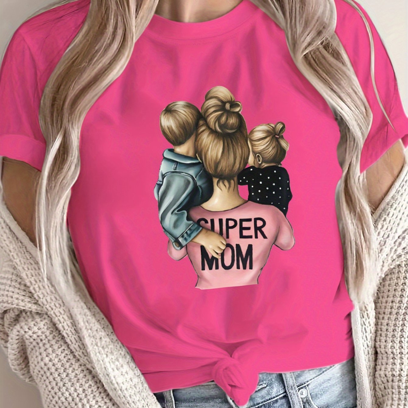 Camiseta suelta para mujer de gran tamaño, transpirable, casual, de manga corta, para verano
