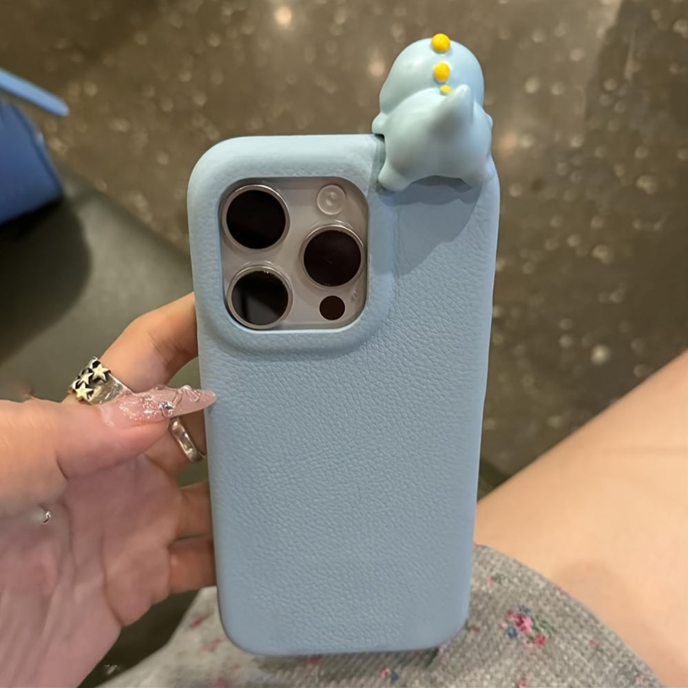 3D Bear Duck Cartoon iPhone Case Shockproof TPU Soft Back Cover for Various Models