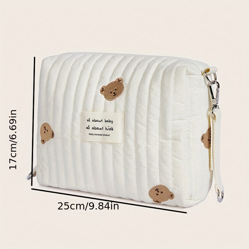 Cute Bear Pattern Storage Hanging Bag with Double Buckles