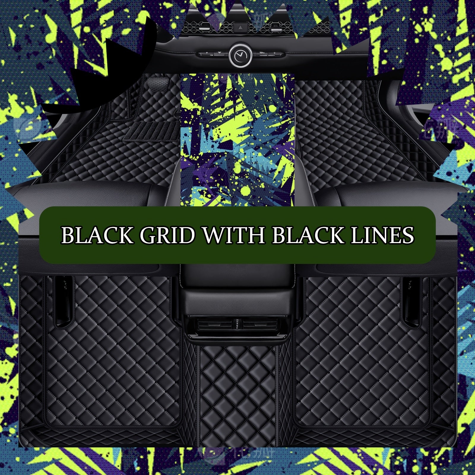 Car Floor Mat Waterproof Dustproof PU Leather for EV 2021-2023