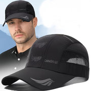 Men's Lightweight Quick-Dry Baseball Cap Breathable Acrylic Sports Hat for Running and Casual Wear