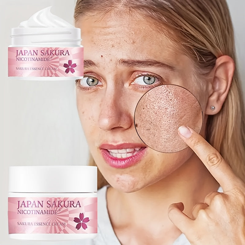 Women Moisturizer With Hyaluronic Acid Aloe Vera Vitamin C Cherry Blossom