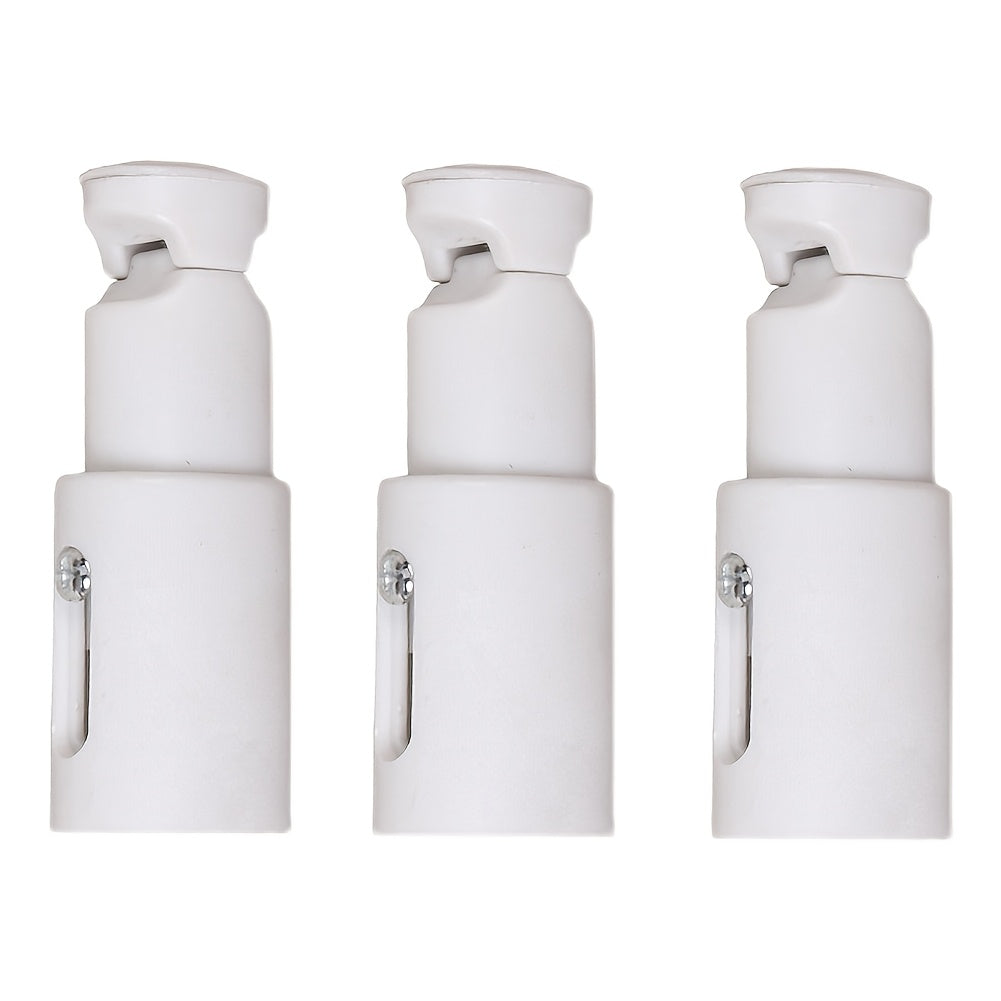 Set of 3 Plastic Radiator Brackets Wall-Mounted Towel Rail Support Non-Electric Heating