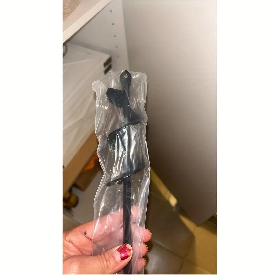 Metal Garden Spiral Drill Bit for Planting No Electricity Needed Solid Steel Auger for Bulbs and Bedding Plants