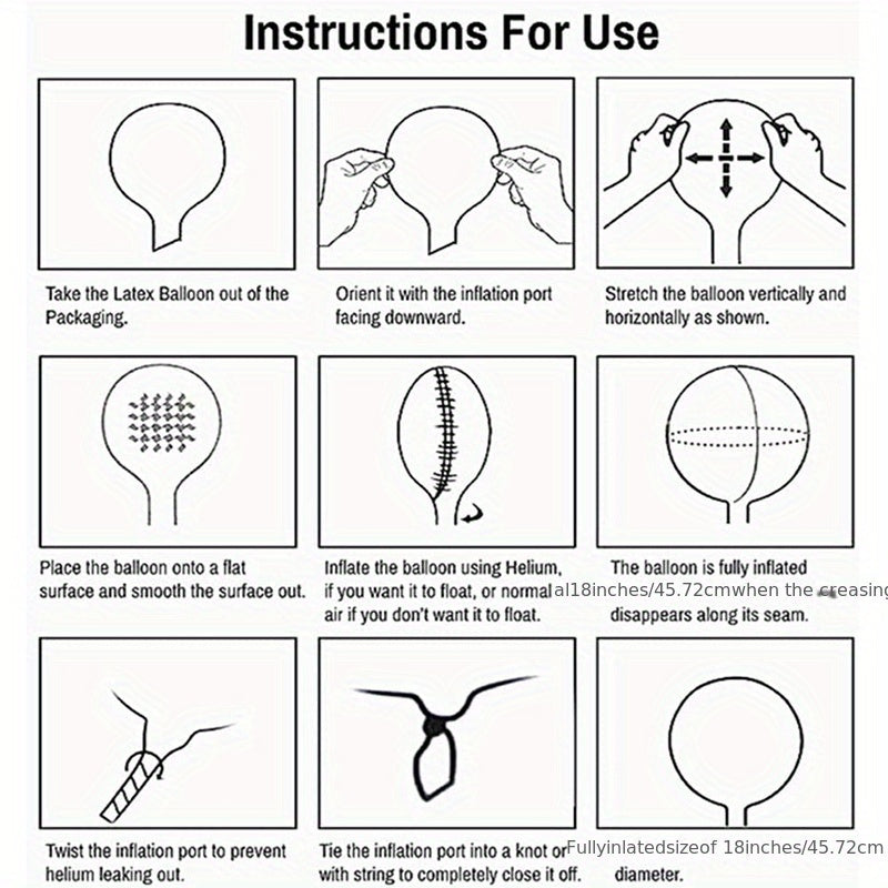 10 Transparent Bubble Balloons 25.4-60.96cm for Wedding Birthday Baby Shower Decorations