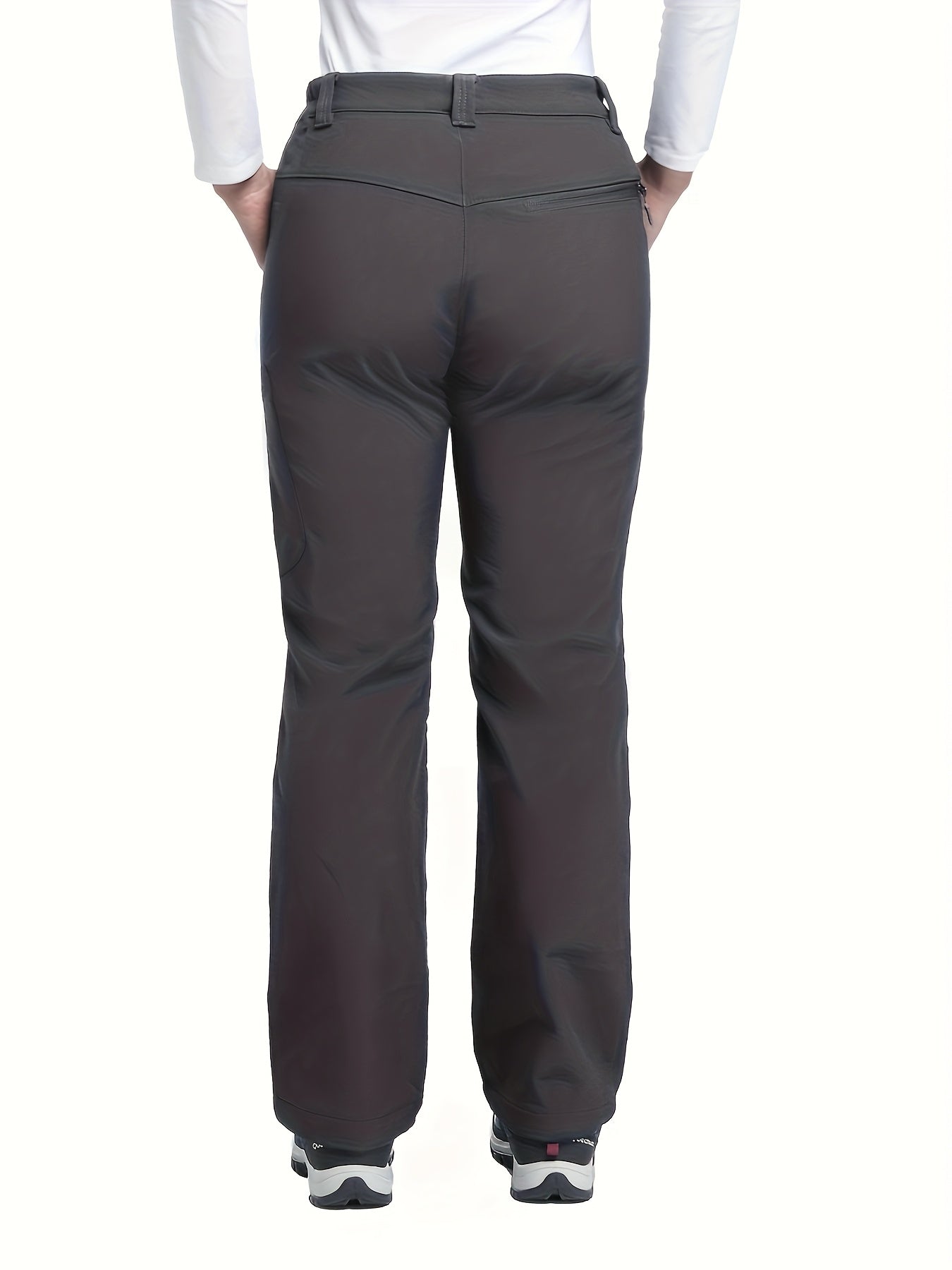 Women's Fleece-Lined Snow and Ski Pants Windproof Warm Outdoor Plus Size