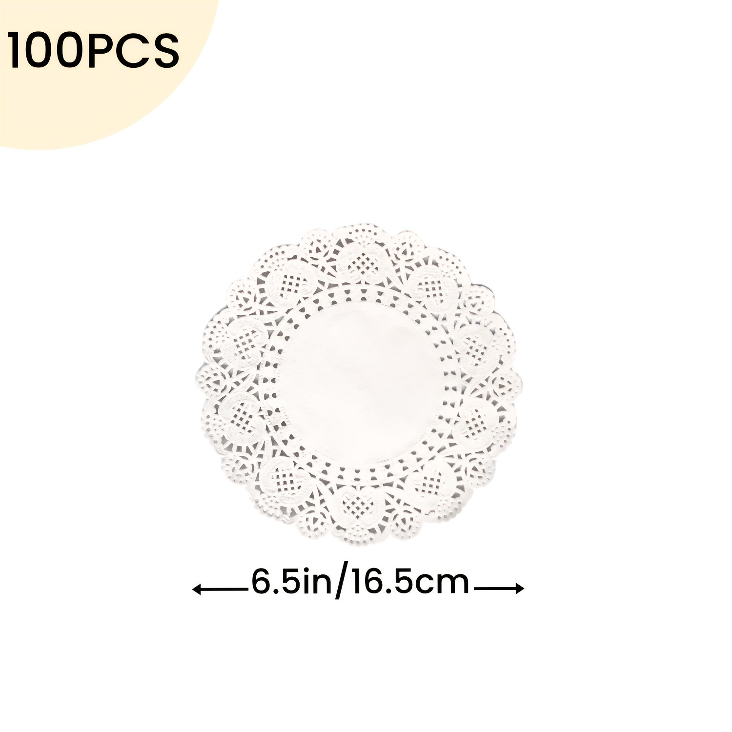 White Lace Paper Doilies Assorted Sizes for Desserts and Special Occasions