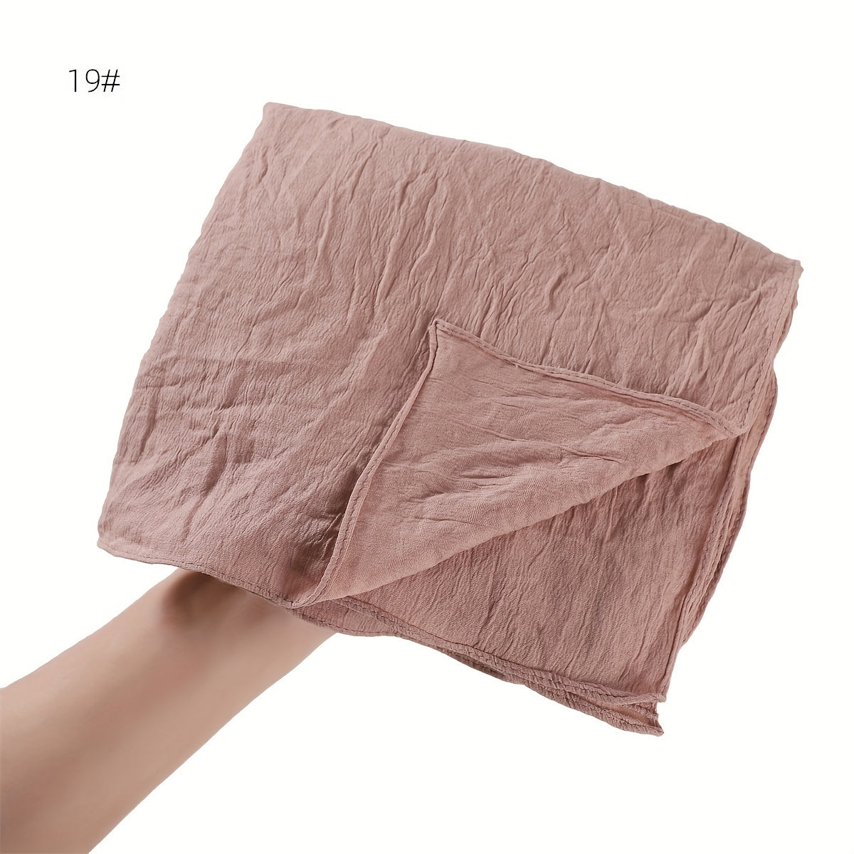 Women's Long Scarf Hijab Breathable Stretchable Solid Color Sun Protection